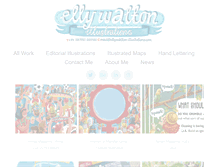 Tablet Screenshot of ellywalton-illustrations.com